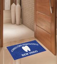 Tapete capacho personalizado consultório odontológico 70x40 cm Tapete capacho personalizado consultório odontológico 70x40 cm