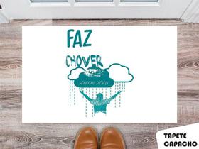 Tapete Capacho Personalizado Deus Faz Chover