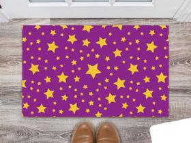 Tapete Capacho Personalizado Divertido Estrelas