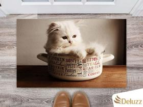 Tapete Capacho Personalizado Divertido Gatos Cat Felino Tapete Capacho Personalizado Divertido Gatos Cat Felino