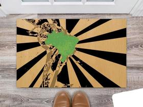 Tapete Capacho Personalizado Divertido Mapa Brasil