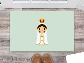 Tapete Capacho Personalizado Divertido Nossa Senhora de Fátima