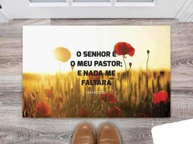 Tapete Capacho Personalizado Divertido O Senhor é meu Pastor