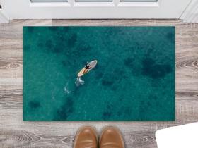 Tapete Capacho Personalizado Divertido Prancha no Mar