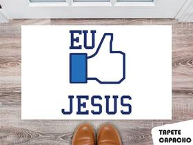 Tapete Capacho Personalizado Eu Curto Jesus