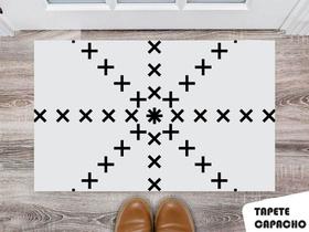 Tapete Capacho Personalizado Floco de Neve Matemático