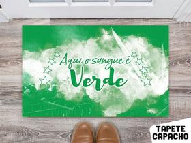 Tapete Capacho Personalizado Futebol Clubes Sangue Verde Tapete Capacho Personalizado Futebol Clubes Sangue Verde