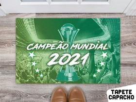 Tapete Capacho Personalizado Futebol Clubes Verdão Campeão 2021