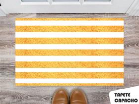 Tapete Capacho Personalizado Gold The White