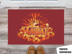 Tapete Capacho Personalizado Havai Por do Sol Tapete Capacho Personalizado Havai Por do Sol