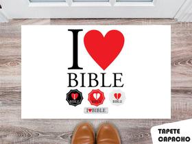 Tapete Capacho Personalizado I love Blible
