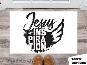Tapete Capacho Personalizado Jesus é Minha Inspiração