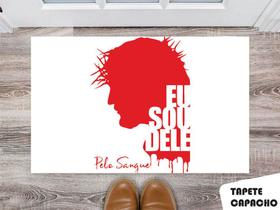 Tapete Capacho Personalizado Jesus eu sou Dele Tapete Capacho Personalizado Jesus eu sou Dele