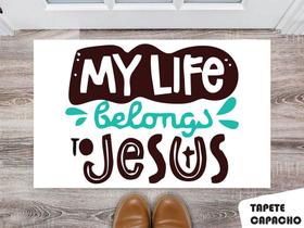 Tapete Capacho Personalizado Jesus Minha Vida Tapete Capacho Personalizado Jesus Minha Vida