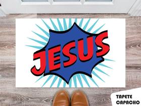Tapete Capacho Personalizado Jesus Popart
