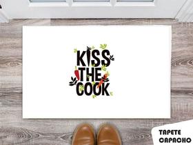 Tapete Capacho Personalizado Kiss The Cook