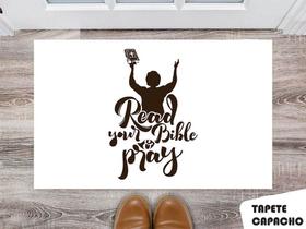 Tapete Capacho Personalizado Leia sua Biblia e Pratique Tapete Capacho Personalizado Leia sua Biblia e Pratique
