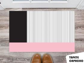 Tapete Capacho Personalizado Linhas Tricolor