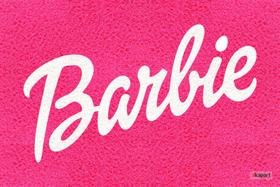 Tapete Capacho Personalizado Logo Barbie (Mod 1) 60X40