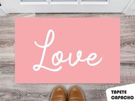 Tapete Capacho Personalizado Love Rose