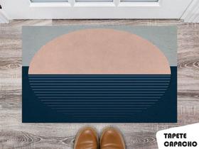 Tapete Capacho Personalizado Meia Lua Geometrica