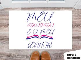 Tapete Capacho Personalizado Meu Advogado é o Meu Senhor