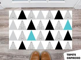Tapete Capacho Personalizado Mini Triângulos Coloridos e Pontilhados