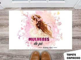 Tapete Capacho Personalizado Mulheres de Pé