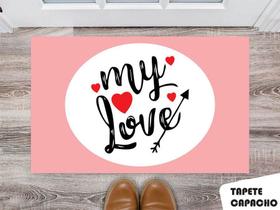 Tapete Capacho Personalizado My Love