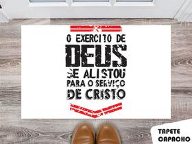 Tapete Capacho Personalizado O Exército de Deus Tapete Capacho Personalizado O Exército de Deus