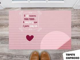 Tapete Capacho Personalizado O Sol Nasceu Para Todos a Sombra que é Para Poucos Tapete Capacho Personalizado O Sol Nasceu Para Todos a Sombra que é Para Poucos