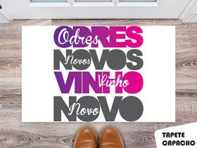 Tapete Capacho Personalizado Odores Novos Vinhos Novos Tapete Capacho Personalizado Odores Novos Vinhos Novos