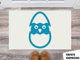 Tapete Capacho Personalizado Pinguim Azul