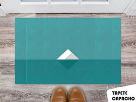 Tapete Capacho Personalizado Pirâmide Fundo Verde Tapete Capacho Personalizado Pirâmide Fundo Verde