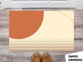 Tapete Capacho Personalizado Por do Sol Geométrico Tapete Capacho Personalizado Por do Sol Geométrico