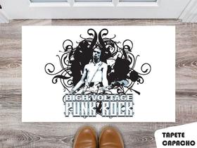Tapete Capacho Personalizado Punk Rock Tapete Capacho Personalizado Punk Rock