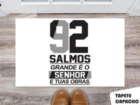 Tapete Capacho Personalizado Salmos 92 Tapete Capacho Personalizado Salmos 92