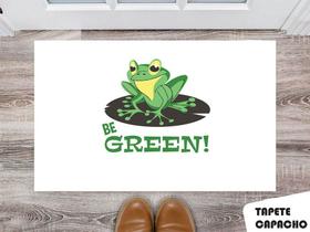 Tapete Capacho Personalizado Sapo Be Green Tapete Capacho Personalizado Sapo Be Green