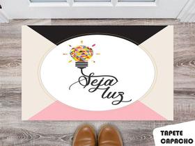 Tapete Capacho Personalizado Seja Luz Colors