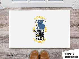 Tapete Capacho Personalizado Simply Purrfect Tapete Capacho Personalizado Simply Purrfect