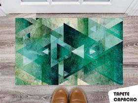 Tapete Capacho Personalizado Texturizados em Verde Agua Tapete Capacho Personalizado Texturizados em Verde Agua