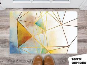 Tapete Capacho Personalizado Triângulos Vazados Colors