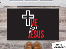 Tapete Capacho Personalizado Vivo para Jesus