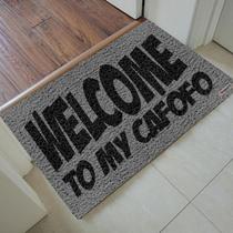 Tapete Capacho Personalizado - Welcome to my cafofo 60x40