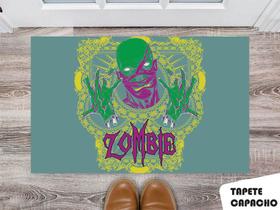 Tapete Capacho Personalizado Zombie Desenho