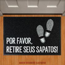 Tapete Capacho - Por Favor Retire Seus Sapatos 40x60