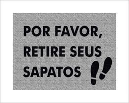 Tapete Capacho Por Favor Retire Seus Sapatos