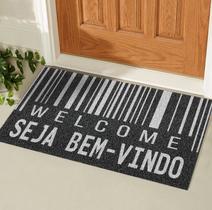 Tapete Capacho Porta Bem Vindo Entrada Antiderrapante Oferta