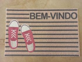 Tapete Capacho Porta Bem Vindo Entrada Antiderrapante Oferta