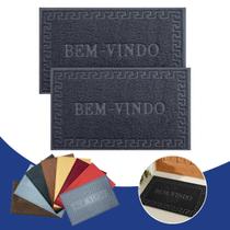 Tapete Capacho Porta De Entrada Antiderrapante Resistente Limpa Pés Cozinha Banheiro Lavanderia Cores e Modelos Sortidas Tapete Capacho Porta De Entrada Antiderrapante Resistente Limpa Pés Cozinha Banheiro Lavanderia Cores e Modelos Sortidas